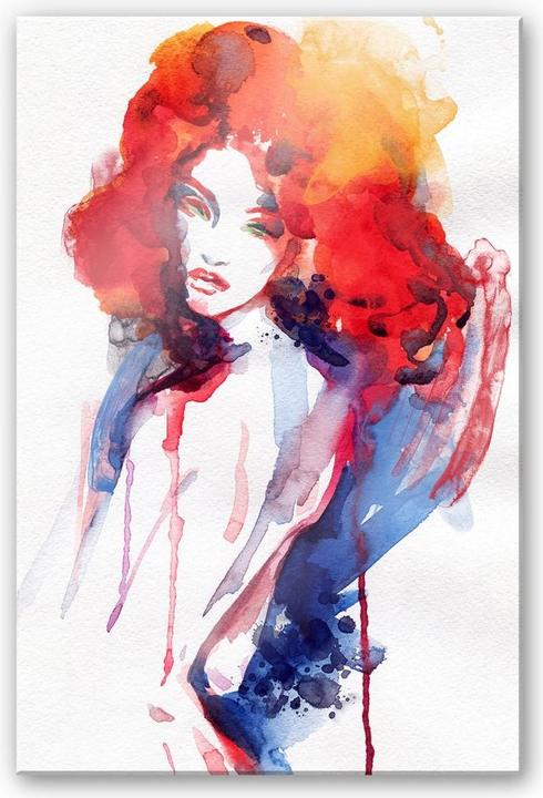 Immagine prodotto Trenddeko La donna con i capelli rosso fuoco (75 x 120 cm)