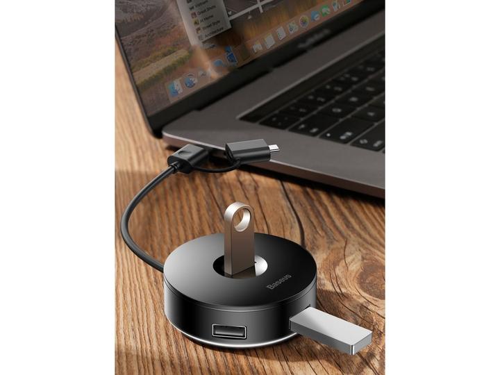 Actual product image Baseus CAHUB-GA01 (USB-C, USB-A, 4 ports)