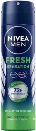 Actual product image NIVEA Men Fresh Sensation Antiperspirant 150ml (Spray, 150 ml)