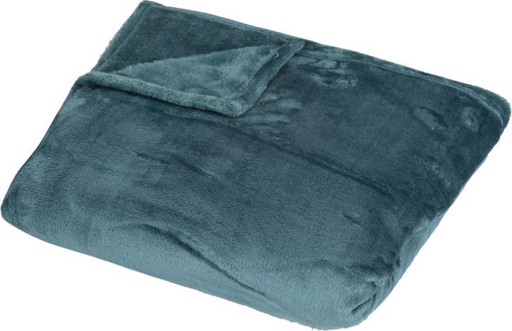 Produktbild Atmosphera Plaid Reihe 150X200Cm Petrol Poly. 100% Recyceln (150 x 200 cm)