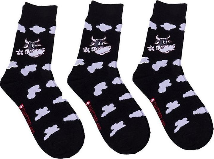Produktbild TopSpirit Socken "Kuh" (3er Pack, 43 - 46)