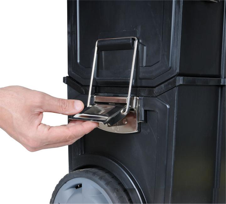 Actual product image Stanley Mobile Workcenter with removable toolbox without organizer