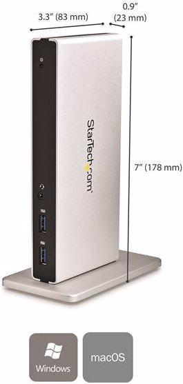 Produktbild StarTech USB 3.0 Laptop Docking Station (USB-B, 5 Ports)