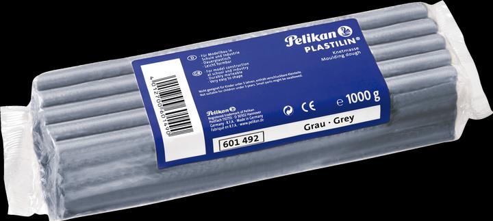 Produktbild Pelikan Plastilin Qualitäts-Knetmasse, grau speziell für Modellbau (Schule und Industrie)