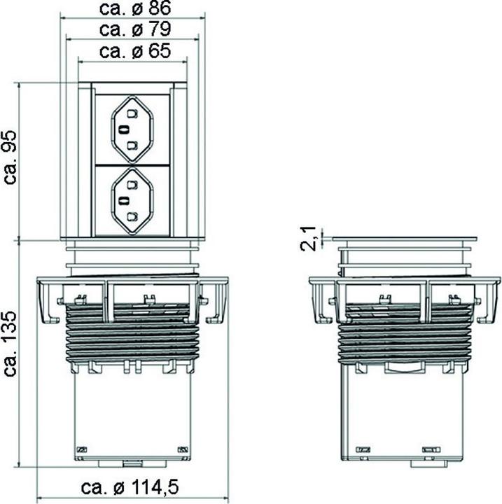 Immagine prodotto Bachmann Ascensore (2 x, Tipo 23, 2 m)