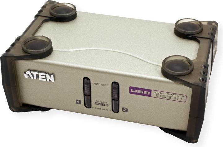 Actual product image Aten CS82U, 2 Port KVM Switch, USB, PS/2 & VGA