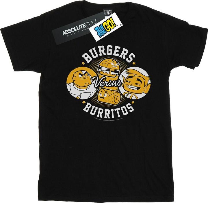 Immagine prodotto Teen Titans Go Burgers Vs Burritos Maglietta Uomo (L)