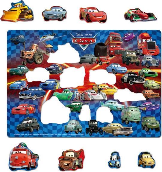 Actual product image Disney Cars children's puzzle 40 pieces "Gather round! Cars friends" (40 pieces)