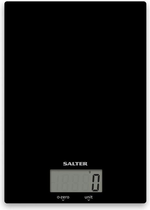Actual product image Salter 1170 BKDR Ultra Slim Glass Digital Kitchen Scale - Black