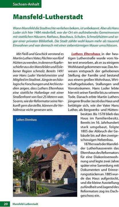 Produktbild Der Reformator Martin Luther - Reiseführer (Deutsch, Wolfgang Hoffmann, 2018)