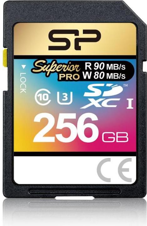 Silicon Power memory card SDXC 256GB Superior Pro UHS-1 U3 (256 GB, SD, U3, UHS-I)