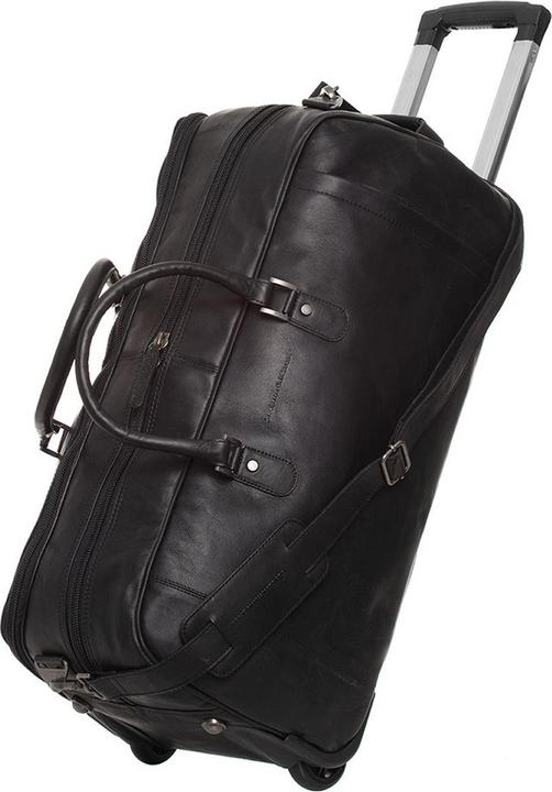 Produktbild The Vegan Cow Chesterfield Brand Leren Trolley Reistas Zwart Jayven (42 l)