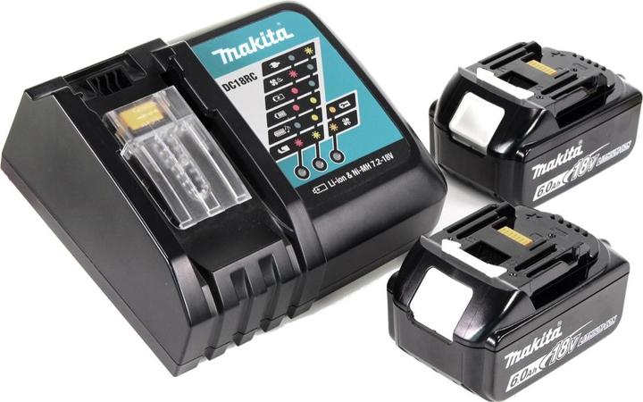Actual product image Makita DFR 750 RGJ Battery Magazine Screwdriver 18V 45-75mm + 2x Battery 6,0Ah + Charger + Makpac (Rechargeable battery operated)