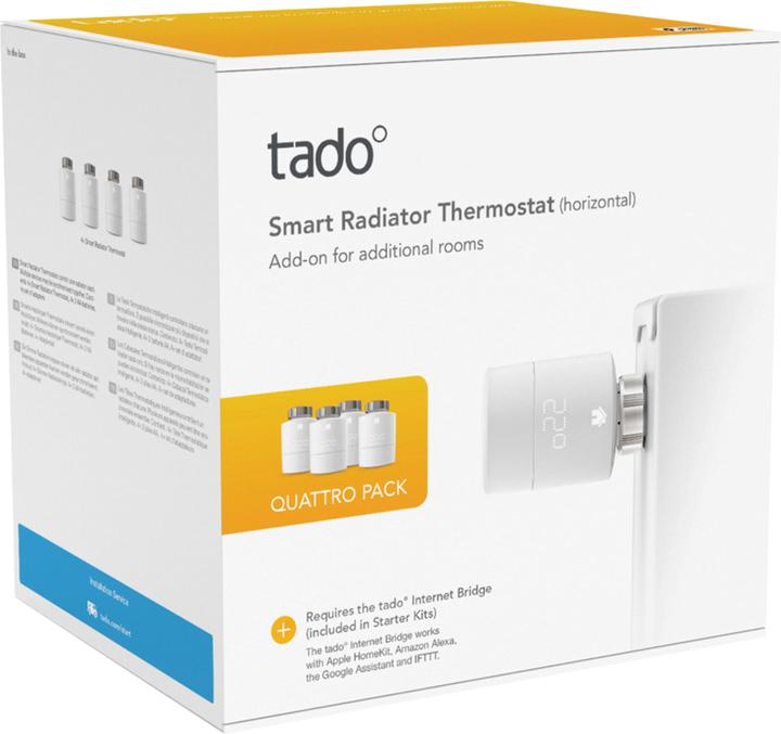 Image du produit tado° Tête Thermostatique Intelligente –  Set de quatre