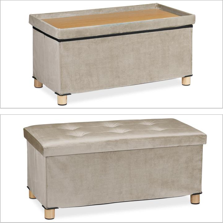 Actual product image Relaxdays Chest with tray (76 cm)