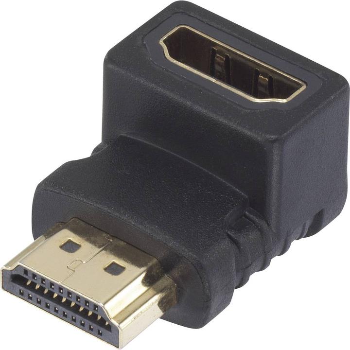 SpeaKa Professional SpeaKa HDMI adapter male to female angled upwards 90°. (HDMI)