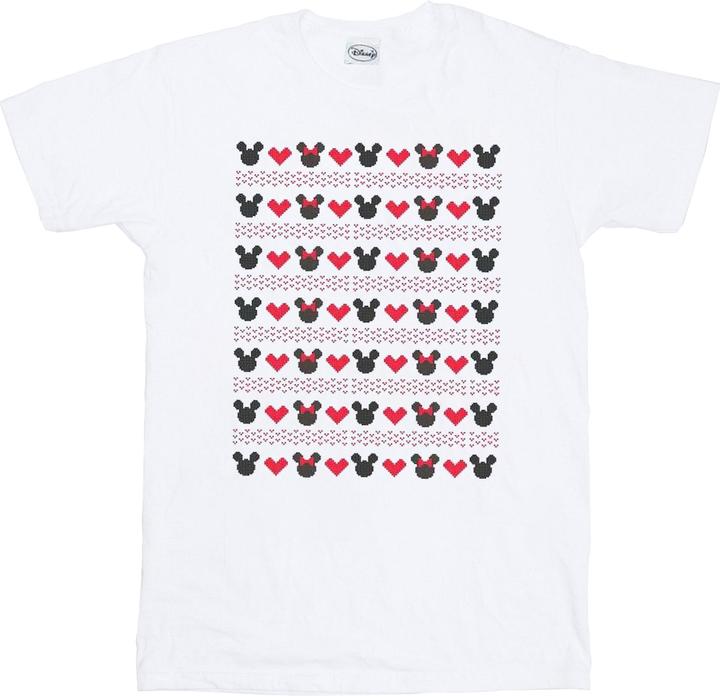 Immagine prodotto Disney Mickey And Minnie Christmas Hearts Maglietta Ampia Donna (XXL)