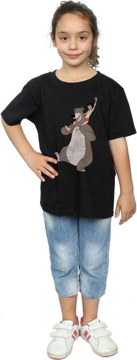 Actual product image Disney Girls Mowgli And Baloo Cotton T-Shirt (128)