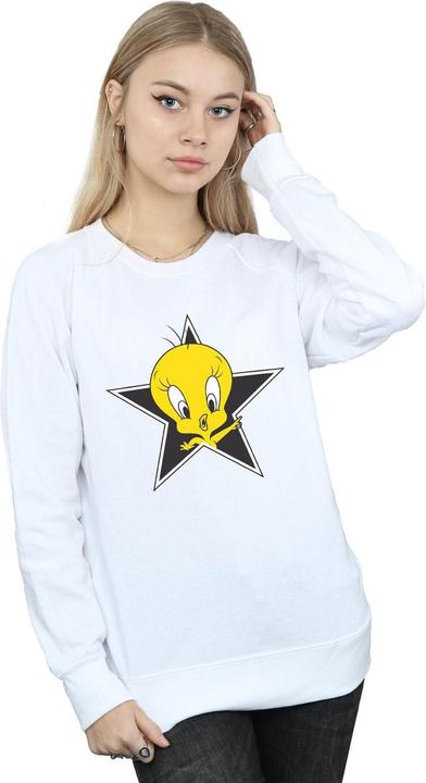 Actual product image Looney Tunes Womens/Ladies Tweety Pie Star Sweatshirt (M)