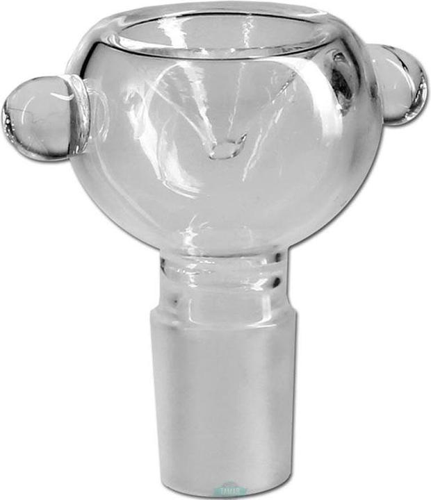 Black Leaf Glass plug-in head NS19 round Ø