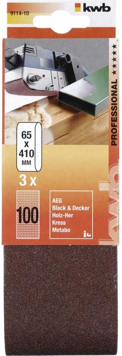 Produktbild kwb Schleifband 65X410 Korn 100 (100)