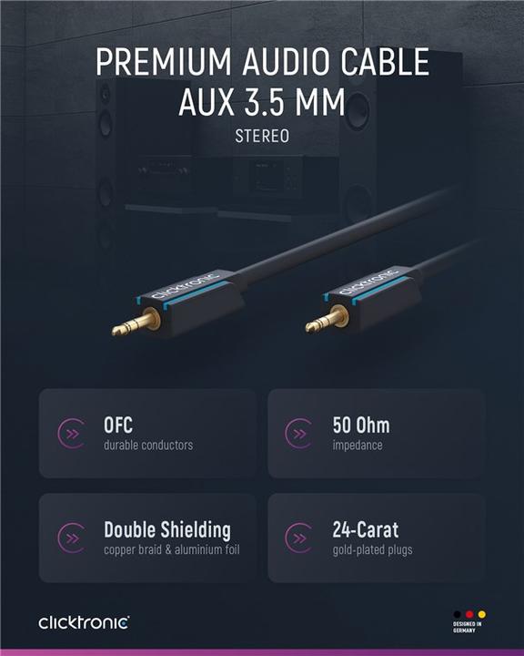 Actual product image clicktronic Mp3 (3 m, 3.5mm jack (AUX))