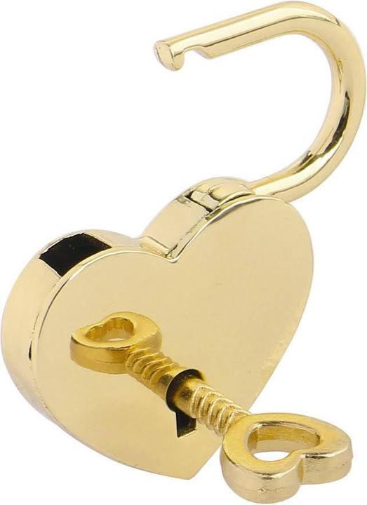 Immagine prodotto JTI Lucchetto in metallo a forma di cuore - oro