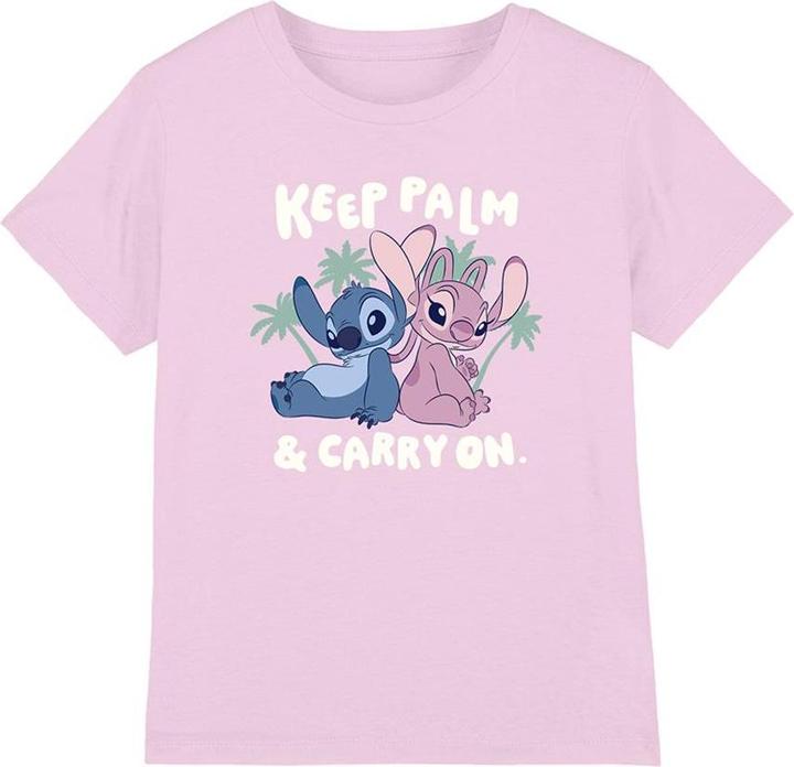 Actual product image Lilo & Stitch Childrens/Kids Keep Palm Stitch & Angel T-Shirt (104)