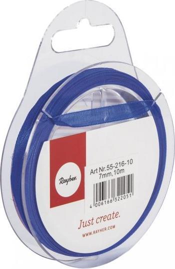 Immagine prodotto Rayher Nastro in organza, blu scuro, 10 m (Nastro da regalo, 1 x)