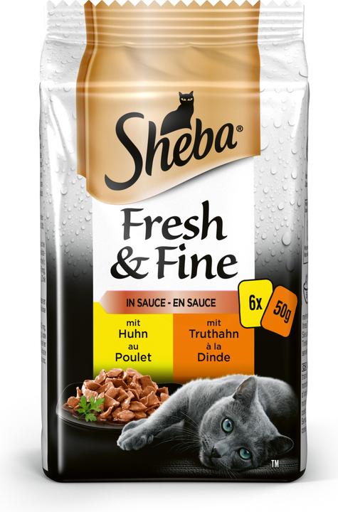 Actual product image Sheba Fresh & Fine in sauce (Adult, 6 pcs., 300 g)