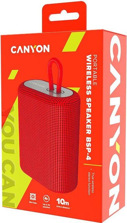 Immagine prodotto Canyon Altoparlante Bluetooth BSP-4 5W (4 h, Batteria)