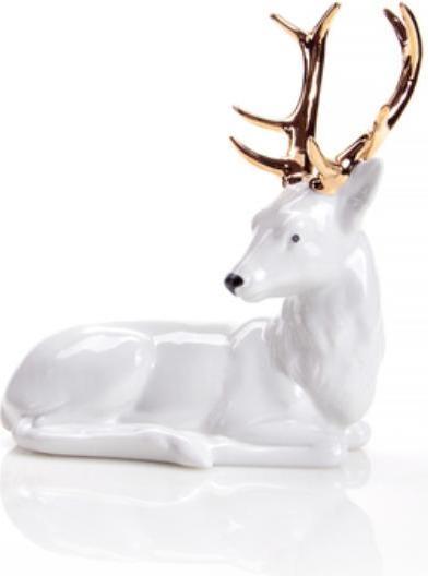 Immagine prodotto 1196 WG - Cervo con corna dorate (17 x 17 x 10 cm)