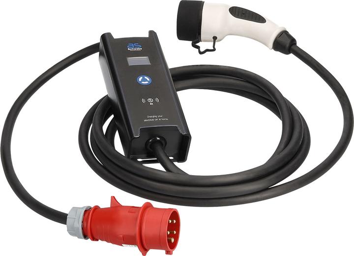Produktbild As - Schwabe Mobile Elektroauto Ladestation MODE 2 CEE 32A auf Typ 2 (CEE 16, 22 kW, 32 A, 5 m)