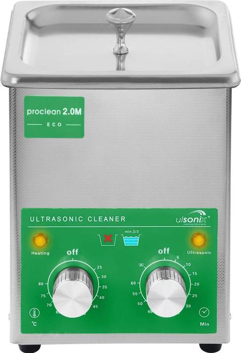Produktbild Ulsonix Ultraschallreiniger Ultraschallreinigungsgerät Edelstahl Timer 60 W Eco 2 L (40 kHz, 2000 ml)