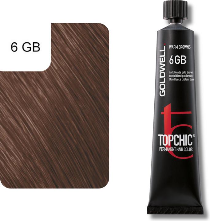 Actual product image Goldwell Topchic (6GB Dark Blonde Golden Brown)