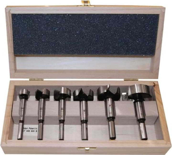 Actual product image Fisch Tools Forstner drill set type 0317 (20, 25, 30, 35, 40, 50 millimetres)