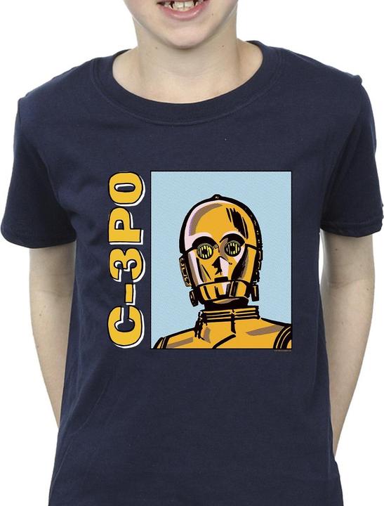 Immagine prodotto Star Wars C3PO Line Art Maglietta Ragazzi (128)