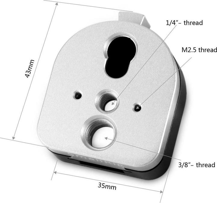 Image du produit SmallRig Dispositif de montage à libération rapide S-Lock (Plaque de raccordement rapide)
