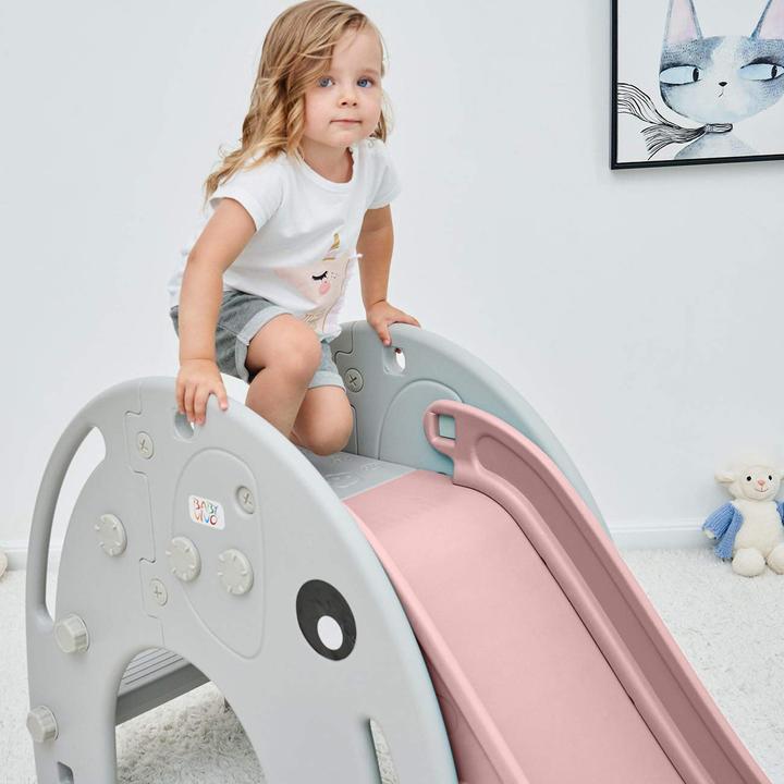 Produktbild Baby Vivo Kleinkinderrutsche Pink/Grau