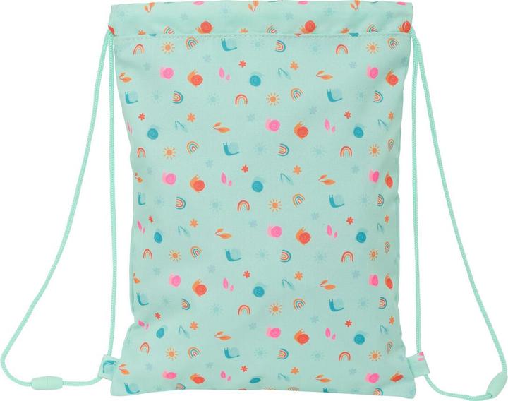 Produktbild Safta Rucksacktasche mit Bändern Caracol türkis 26 x 34 x 1 cm