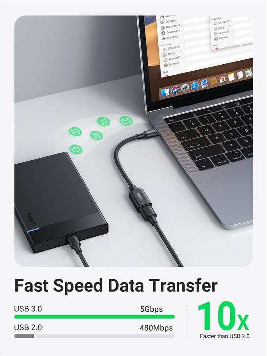 Produktbild Ugreen Kabel (0.15 m, USB 3.0)