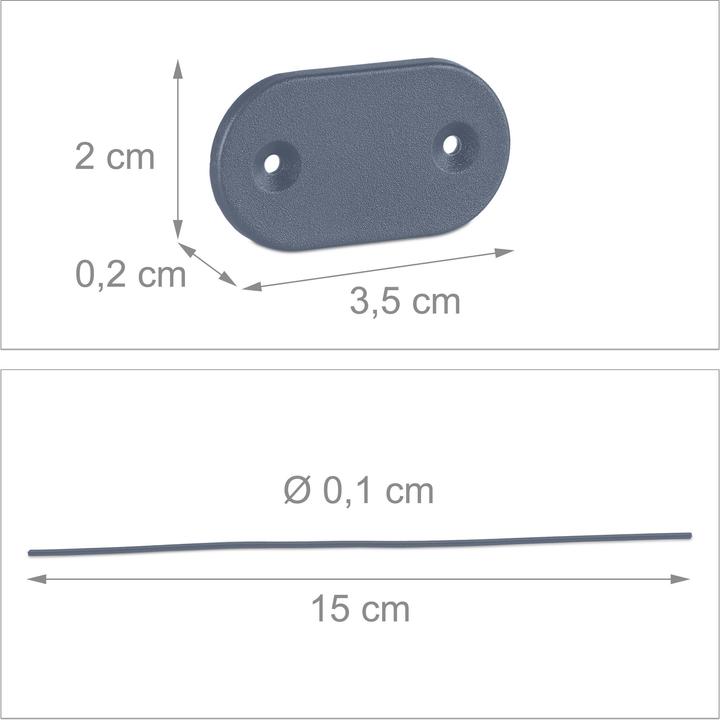Image du produit Relaxdays 52 pcs. fixation pare-vue (10 cm)
