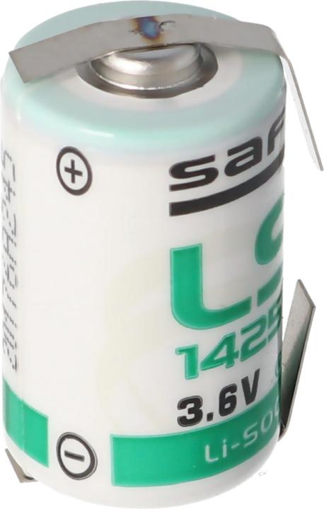 Actual product image Saft Batterie LS14250CNR, Size 1/2 AA, Lötfahnen U-Form (1 pcs., 1/2 AA, 1100 mAh)