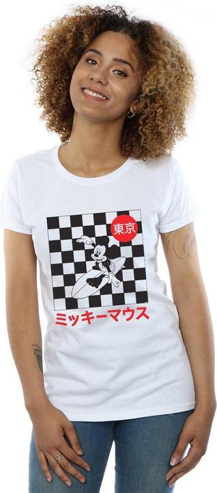 Actual product image Disney Womens/Ladies Mickey Mouse Surfing Cotton T-Shirt (M)