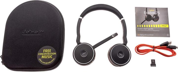 Immagine prodotto Jabra Evolve 75 Stereo (Senza fili, USB-A)