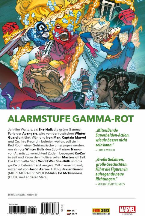Produktbild Panini Avengers - Neustart (Deutsch, David Baldeón, Jason Aaron, Rafael Fonteriz, Flaviano, Aaron Kuder, Steve McNiven, Christopher Ruocchio, Carlos Pacheco, Michael Strittmatter, Javier Garron, 2022)