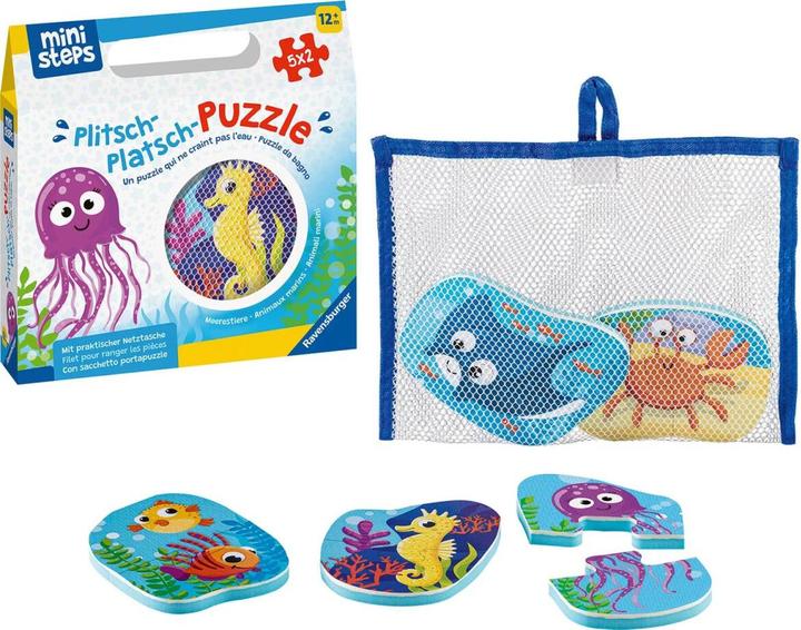 Actual product image Ravensburger ministeps 4588 Splish-splash puzzle sea animals - Outdoor & bath toys (10 pieces)