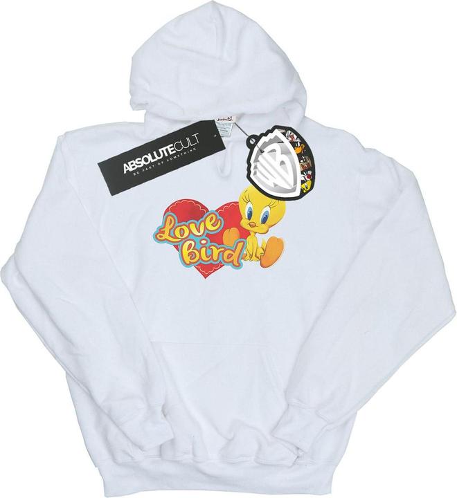 Actual product image Looney Tunes Mens Tweety Pie Valentine's Day Love Bird Hoodie (XL)