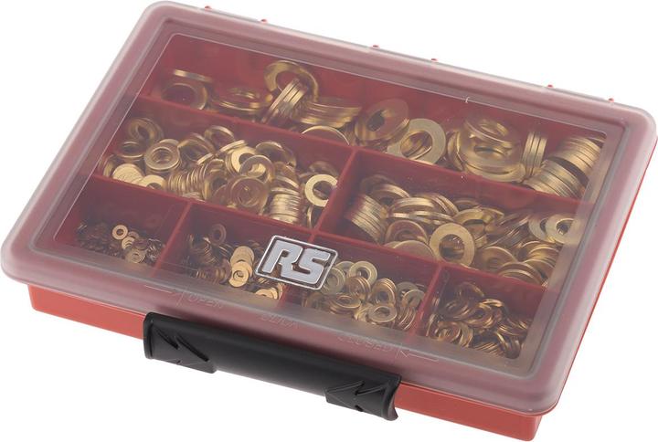 Produktbild Rs Pro Unterlegscheiben Sortiment Messing (M2, M10, M3, M5, M4, M6, M8)