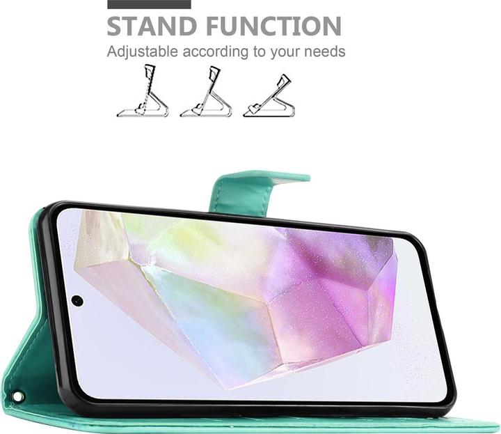 Produktbild Cadorabo Hülle für Samsung Galaxy A35 mit Blumen Muster (Samsung Galaxy A35)